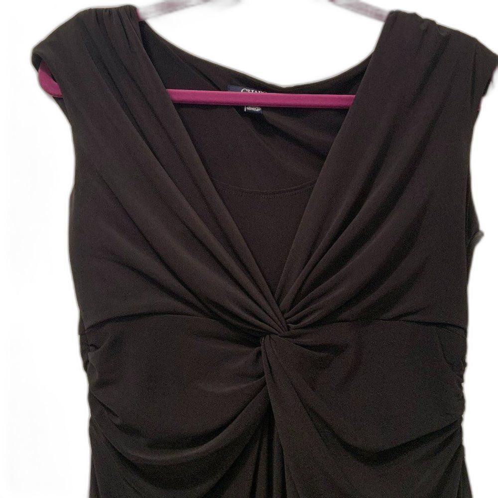 Chaps Sleeveless Black Dress Size 6